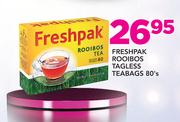Freshpak Rooibos Tagless Teabags-80's