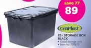 Cenplast 85Ltr Storage Box Black