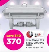Tissolli 9.5Ltr Stainless Steel Chafing Dish