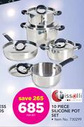 Tissolli 10 Piece Silicone Pot Set-Per Set