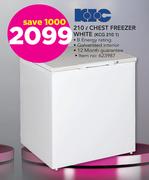 KIC 210Ltr Chest Freezer White KCG 210 1