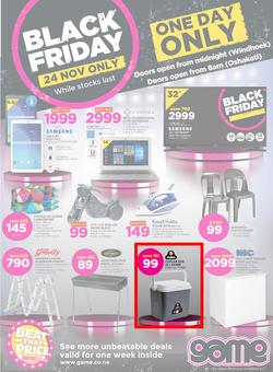Game Namibia : Black Friday (24 Nov 2017), page 1