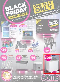 Game Namibia : Black Friday (24 Nov 2017), page 1