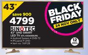 Sinotec 43" UHD Smart LED TV STL-43D6000UM
