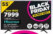 Hisense 55" UHD Smart LED TV 55N3000UW