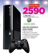 Xbox 360 500GB Console & Game