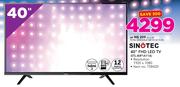 Sinotec 40" FHD LED TV STL-40F1A11A