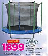 Horizon Bounce Trampoline 8 FT Combo
