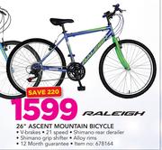 Raleigh 26" Ascent Mountain Bicycle
