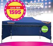 Discovery Adventures 3 x 4.5M Gazebo With 3 Side Panels 