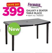 Formosa Galaxy 6 Seater Table Black