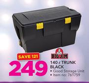 Big Jim 140Ltr Trunk Black