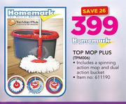 Homemark Top Mop Plus TPM006 Includes A Spinning Action Mop & Dual Action Bucket