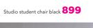 Studio Student Chair Black