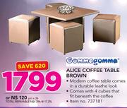 Gomma Gomma Alice Coffee Table Brown