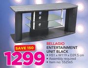 Bellagio Entertainment Unit Black