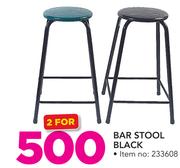 Bar Stool Black-For 2