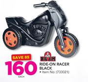 Big Jim Ride-On Racer Black-Each