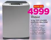 Whirlpool 16Kg Top Loader Washing Machine WTL 1600 SL