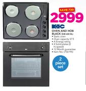 KIC Oven and Hob Black KIB 600 BL