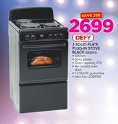 Defy 3 Solid Plate Plug-In Stove Black DSS513