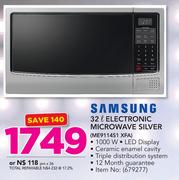 Samsung 32Ltr Electronic Microwave Silver ME9114S1 XFA