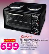 Sunbeam 20Ltr Compact Oven SCO-200
