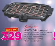 Sunbeam Health Grill SHG-300