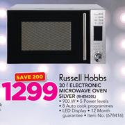 Russell Hobbs 30Ltr Electronic Microwave Oven Silver RHEM30L