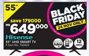 Hisense 55” UHD Smart TV