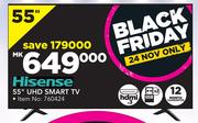 Hisense 55” UHD Smart TV