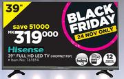 Hisense 39” Full HD LED TV (HX39N2176F)