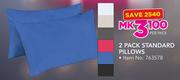 2 Pack Standard Pillows-Per Pack