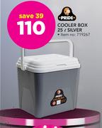 Pride Cooler Box 25Ltr Silver