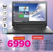 Lenovo 15.6" Intel Core i3 Notebook IDEAPAD 110