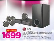 LG 5.1 Channel DVD Home Theatre DH-3140