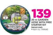 20m Garden Hose With Free Starter Kit MD2012WF
