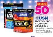 USN Sport Ener-G Hydration Drink-500gm Each