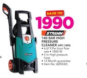 Stramm 140 Bar High Pressure Cleaner HPC-1800