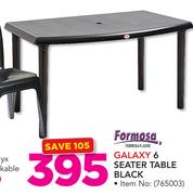 Formosa Galaxy 6 Seater Table Black