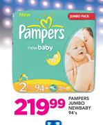 Pampers Jumbo Newbaby 94's