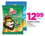 Simba Chips Assorted-125gm Each