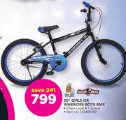Bad Boy 20” Girls Or Warriors Boys BMX