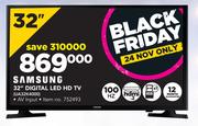 Samsung 32" Digital LED HD TV UA32K4000