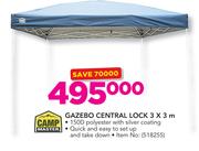 Campmaster Gazebo Central Lock 3 x 3m