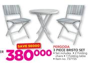 Pergoda 3 Piece Bristo Set