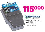 Stingray 4 Piece Classic Mat Set