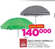 Out & About 200cm Patio Umbrella-Each