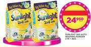 Sunlight Auto Washing Powder 2 In 1 Bag-3Kg Each