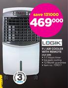 Logik 9Ltr Air Cooler With Remote HLF-20R
